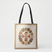 Afrikanische ethnische Motive Tasche (Vorderseite)