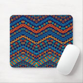 Afrikanische ethnische Muster Funkfarben Mousepad (Mit Mouse)