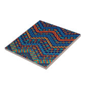 Afrikanische, ethnische Muster funkige Farben Fliese (Seite)