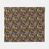 Afrikanische ethnische Verzierung, Stammespatente Fleecedecke (Vorderseite (Horizontal))