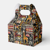 Afrikanische ethnische Verzierung, Stammespatente Geschenkschachtel (Rückseite)