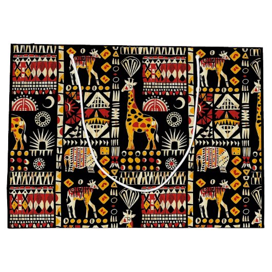 Afrikanische ethnische Verzierung, Stammespatente Große Geschenktüte (Rückseite)