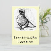 Afrikanische Eule-Taube 1978 Einladung (Stehend Vorderseite)