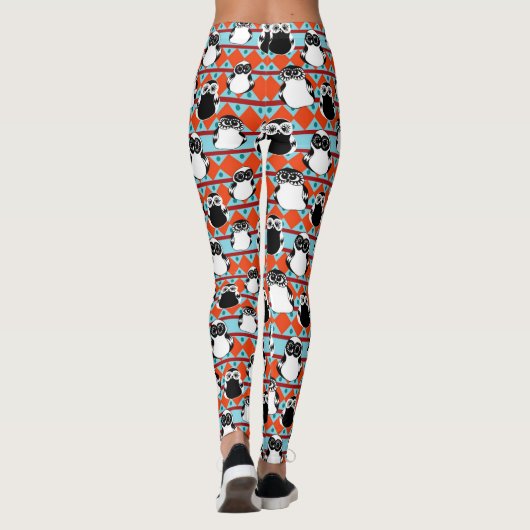 Afrikanische Eulen Leggings (Rückseite)
