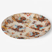 Afrikanische Fairy Enchanted Forest Birthday Party Pappteller (Schrägansicht)