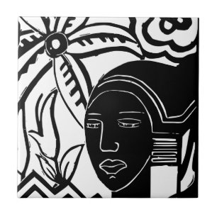 Afrikanische Fantasie Fliese