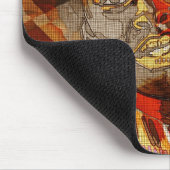 Afrikanische Farben Mousepad (Ecke)