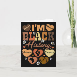 Afrikanische Feier zur schwarzen Geschichte Karte