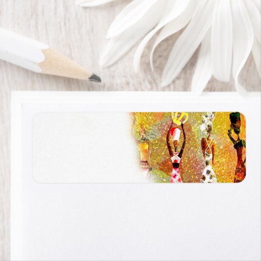 Afrikanische Figurine Labels (Insitu)