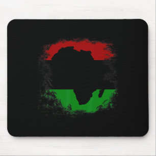 Afrikanische Flagge Afrikanischer Kontinent Karte  Mousepad