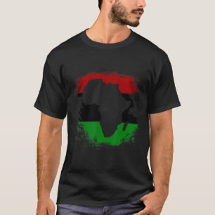 Afrikanische Flagge Afrikanischer Kontinent Karte T-Shirt