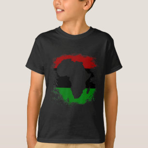 Afrikanische Flagge Afrikanischer Kontinent Karte  T-Shirt