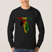 Afrikanische Flagge des Schwarzen Königs Monatsges T-Shirt (Vorderseite)