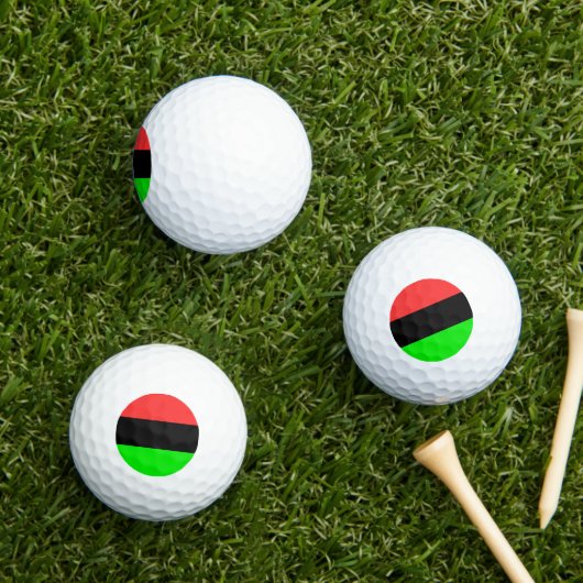 Afrikanische Flagge Golfball (Insitu Gras)