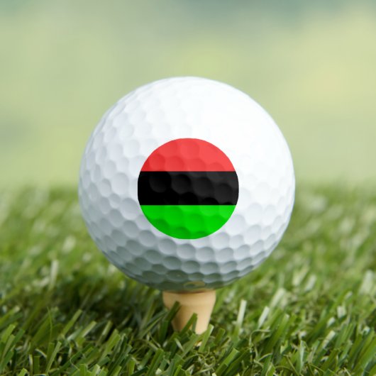Afrikanische Flagge Golfball (Insitu T-Shirt)