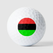 Afrikanische Flagge Golfball (Vorderseite)