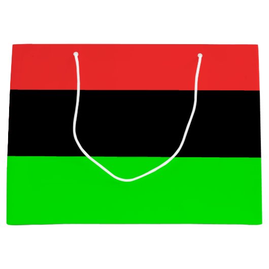 Afrikanische Flagge Große Geschenktüte (Vorderseite)