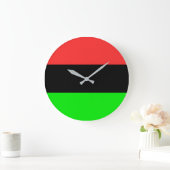 Afrikanische Flagge Große Wanduhr (Zuhause)