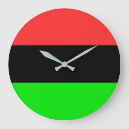 Afrikanische Flagge Große Wanduhr