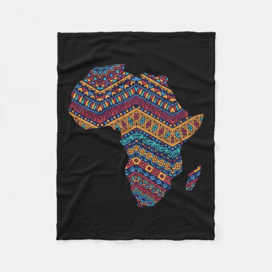 Afrikanische Flagge Kente Tuch schwarzer Stolz Afr Fleecedecke (Vorderseite)