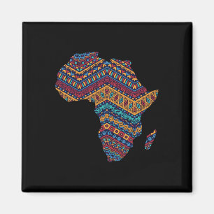 Afrikanische Flagge Kente Tuch schwarzer Stolz Afr Magnet