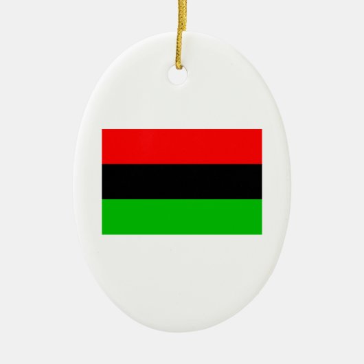 Afrikanische Flagge Keramikornament (Vorne)