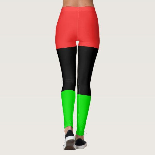 Afrikanische Flagge Leggings (Rückseite)