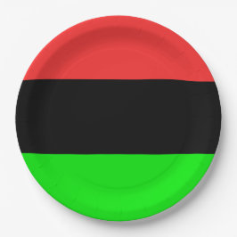 Afrikanische Flagge Pappteller