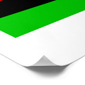 Afrikanische Flagge Poster (Ecke)
