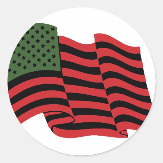 Afrikanische Flagge Runder Aufkleber (Vorderseite)