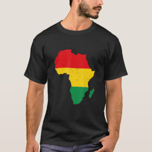 Afrikanische Flagge Schwarze Geschichte Monat Schw T-Shirt
