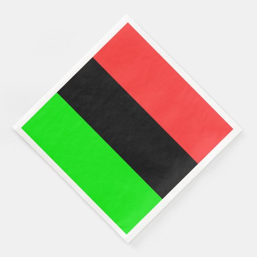 Afrikanische Flagge Serviette (Ecke)
