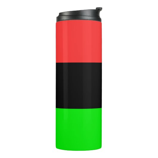 Afrikanische Flagge Thermosbecher (Nach links gedreht)