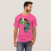 Afrikanische Flaggen T-Shirt (Vorne ganz)