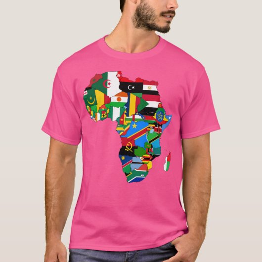 Afrikanische Flaggen T-Shirt (Vorderseite)