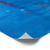 afrikanische Flamingos. Gruppe von Flamingos stehe Poster (Ecke)