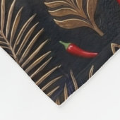 Afrikanische Fleece-Decke Fleecedecke (Ecke)