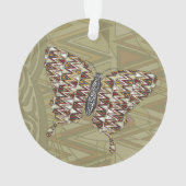 afrikanische Frack-Akrylverzierung Ornament (Rückseite)