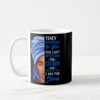 Afrikanische Frau Afro Ich bin der Sturm Alopecia- Kaffeetasse