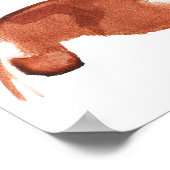 Afrikanische Frau, Aquarellbild, Mode Poster (Ecke)