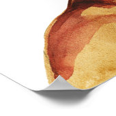 Afrikanische Frau. Aquarellbilder, Gemälde Poster (Ecke)