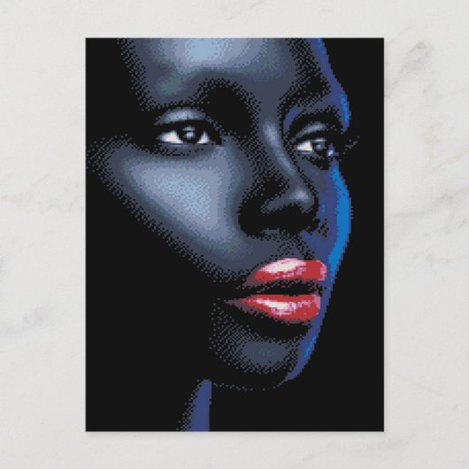 Afrikanische Frau Art Postkarte (Vorderseite)