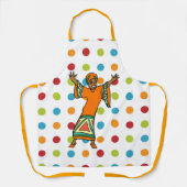 Afrikanische Frau auf Polka Dots tanzen Schürze (Vorderseite)