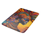 Afrikanische Frau Bath Mat Badematte (Schrägansicht)
