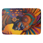 Afrikanische Frau Bath Mat Badematte (Vorderseite)