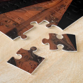 Afrikanische Frau Butterfly Dress Puzzle (Seite)