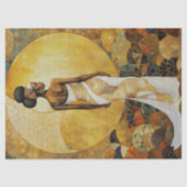 Afrikanische Frau im Weißbuch zum Thema Tissue-Dec Seidenpapier (Vorderseite)