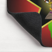 Afrikanische Frau Kontinent & Star Mousepad (Ecke)