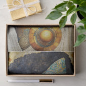 Afrikanische Frau mit dem dekoupage Tissue Seidenpapier (Geschenk)