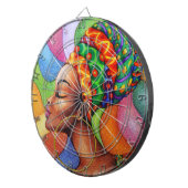 Afrikanische Frau mit traditionellem Wachs Dartscheibe (Vorderseite rechts)